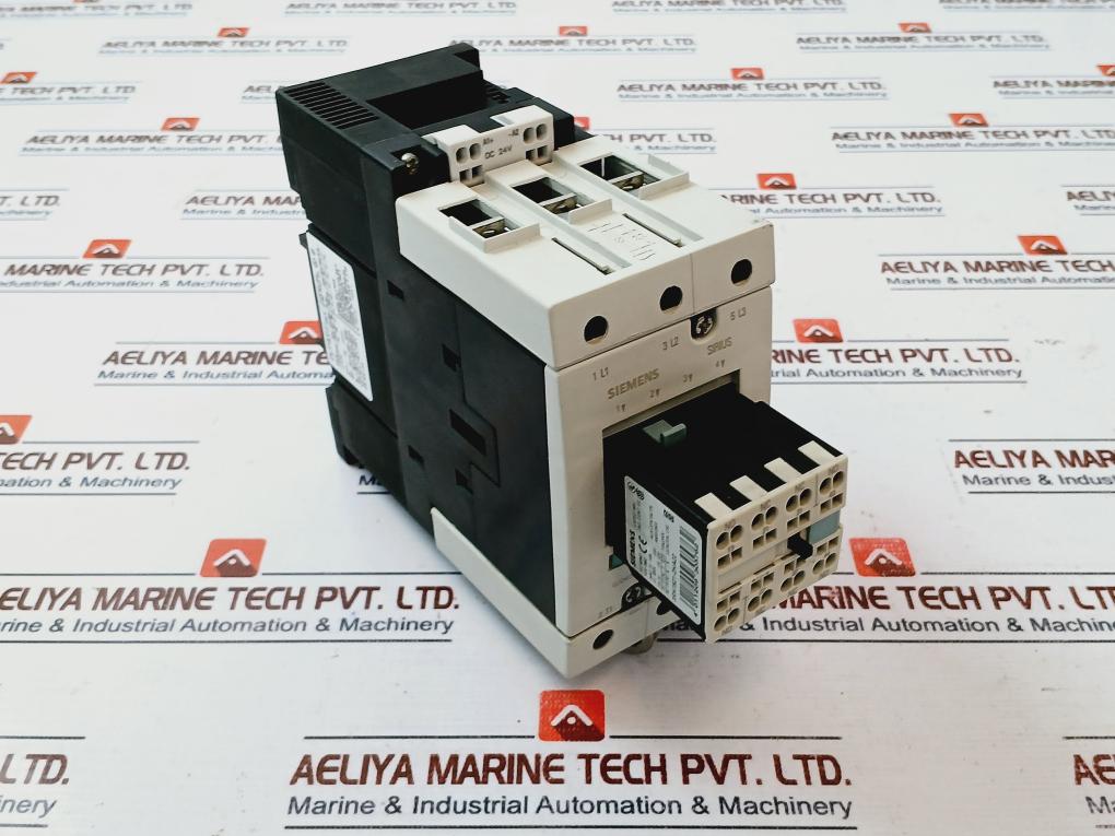 Siemens 3rh1921-2ha22 Auxiliary Switch Block With 3rt1044-3bb40 Power Contactor 1000v - Image 3