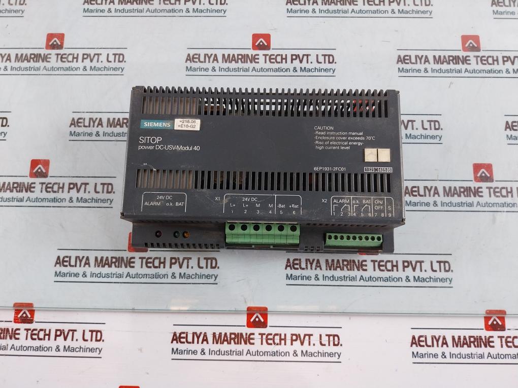 Siemens 6ep1931-2fc01 Power Supply Module 24v