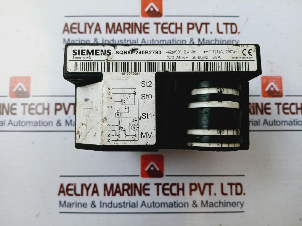 Siemens Sqn90.240b2793 Motor Damper Actuator 240v