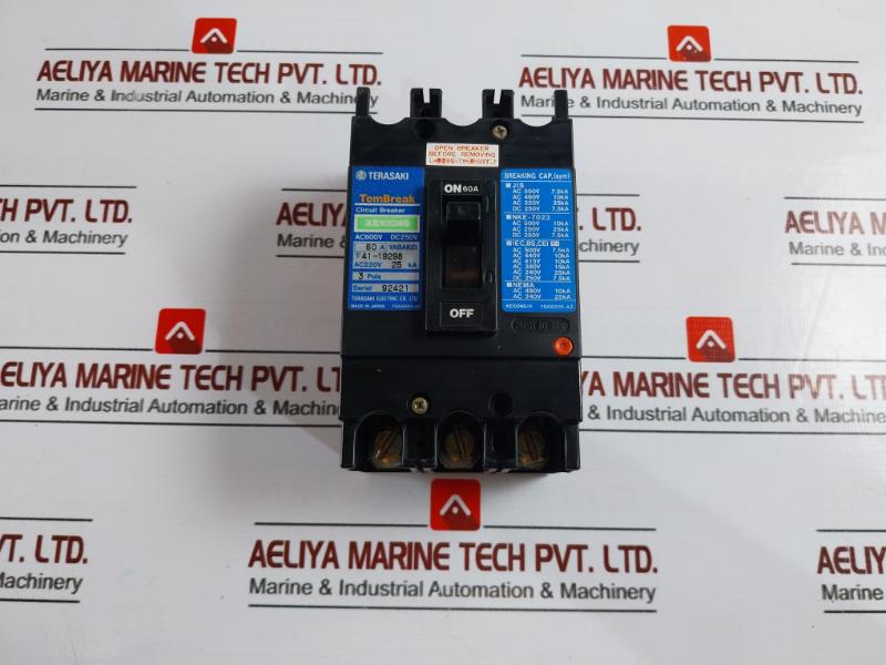 Terasaki Electric Xe100ns Circuit Breaker 480v