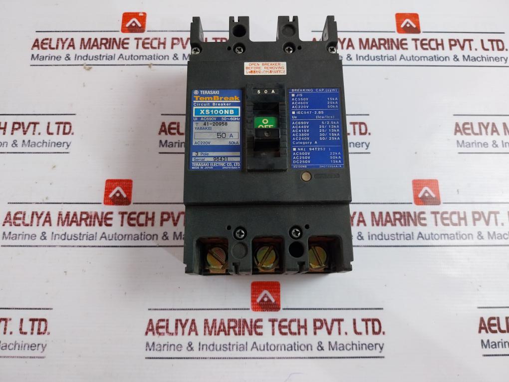 Terasaki Xs100nb Circuit Breaker 220v