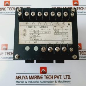 Toyo Keiki Mt-2-1 3 Phase Watt Transducer 115v