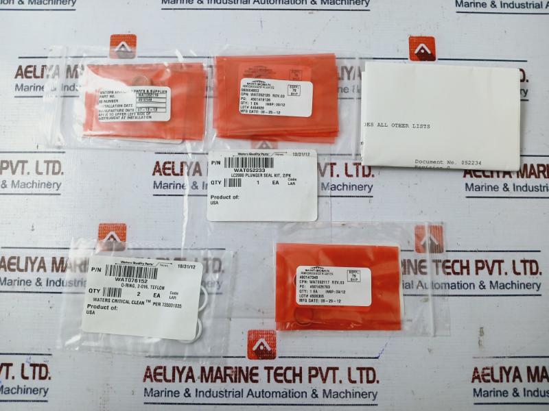 Waters Wat052233 Plunger Seal Kit