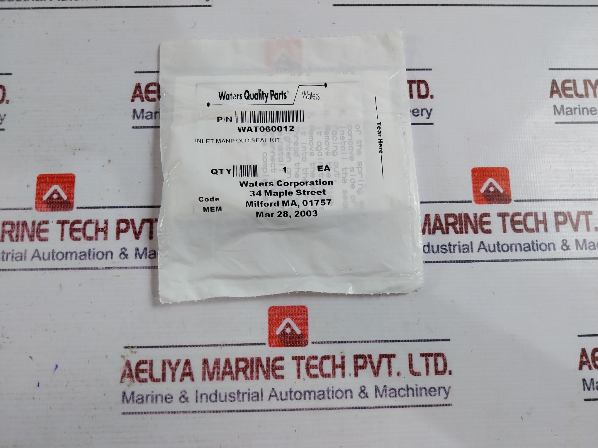 Waters Wat060012 Inlet Manifold Seal Kit