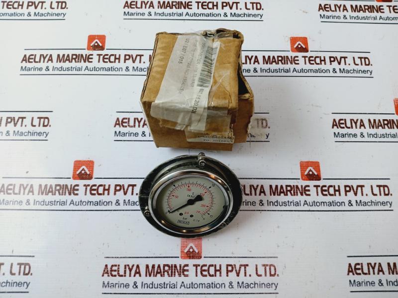 Wika 0-15 Bar Pressure Gauge 0-230 Psi