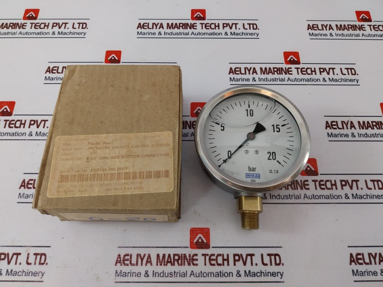 Wika 0-20 Bar Pressure Gauge