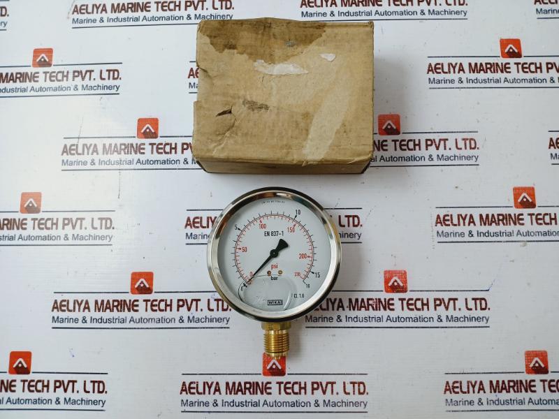 Wika En 837-1 Pressure Gauge 0-16 Bar