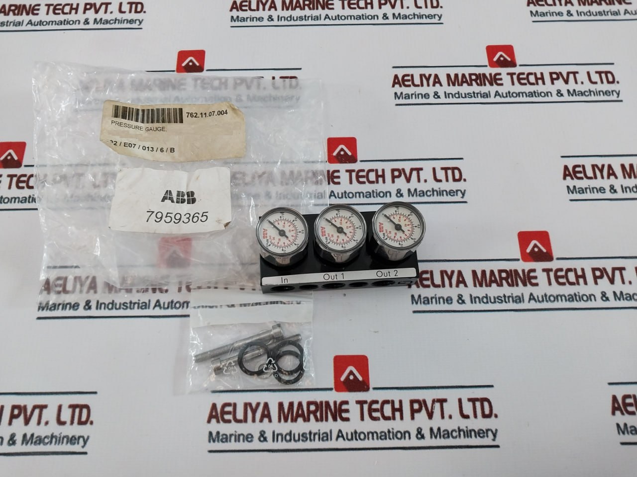 Abb 7959365 Pressure Gauge 0 To 90 Psi