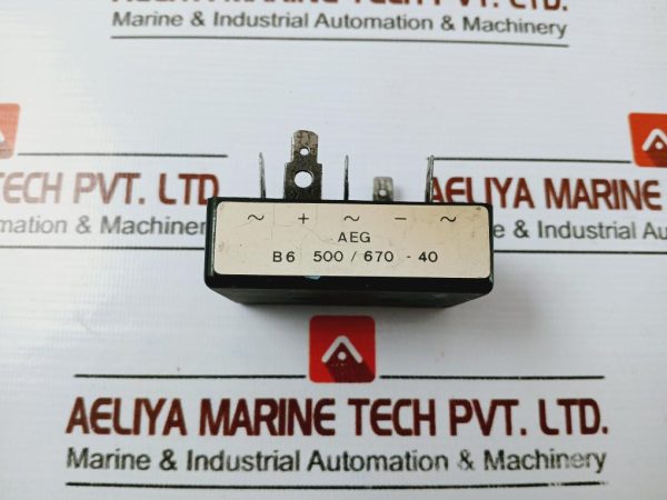 Aeg B6 500670-40 Phase Bridge Rectifier