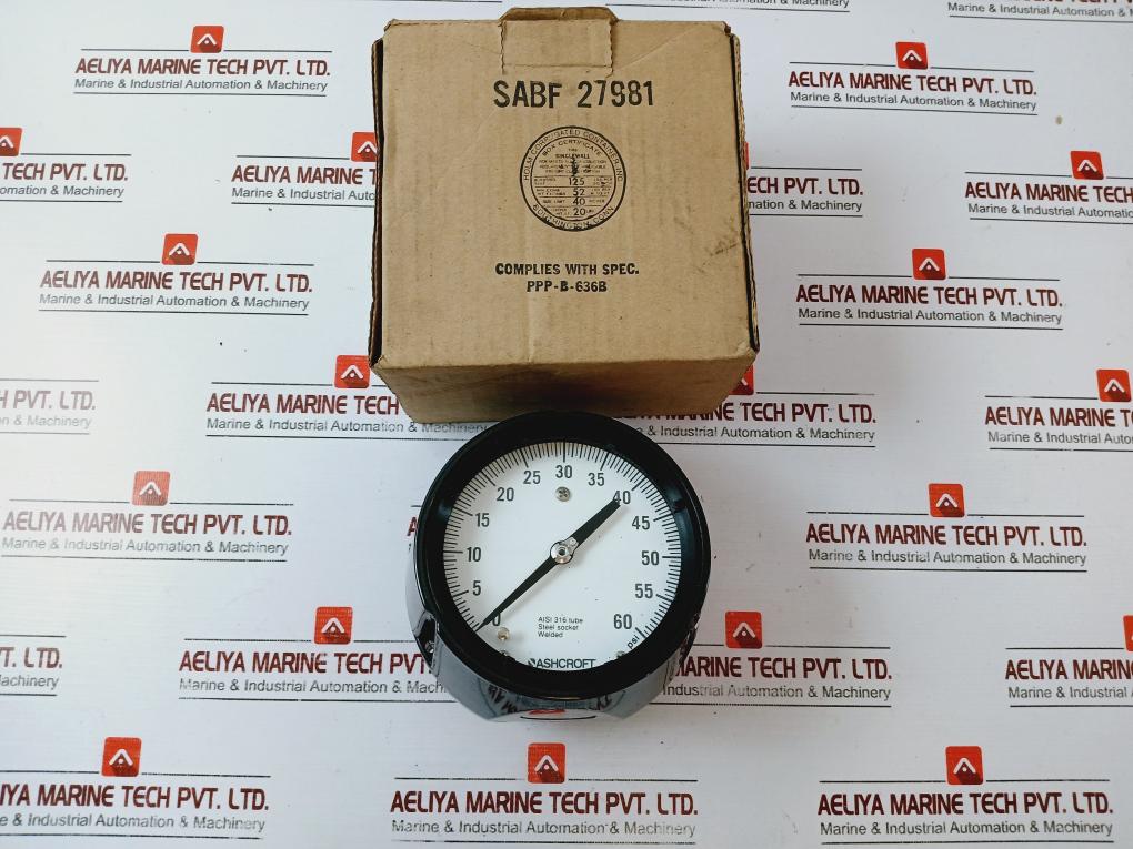 Ashcroft 0-60 Psi Pressure Gauge