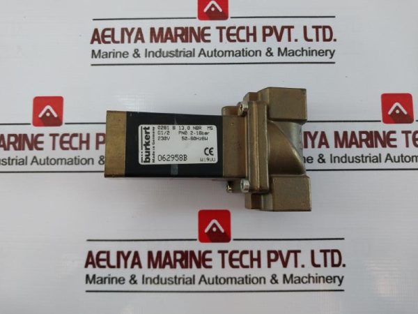 Burkert 0281 B 13,0 Nbr Ms Solenoid Valve 230v