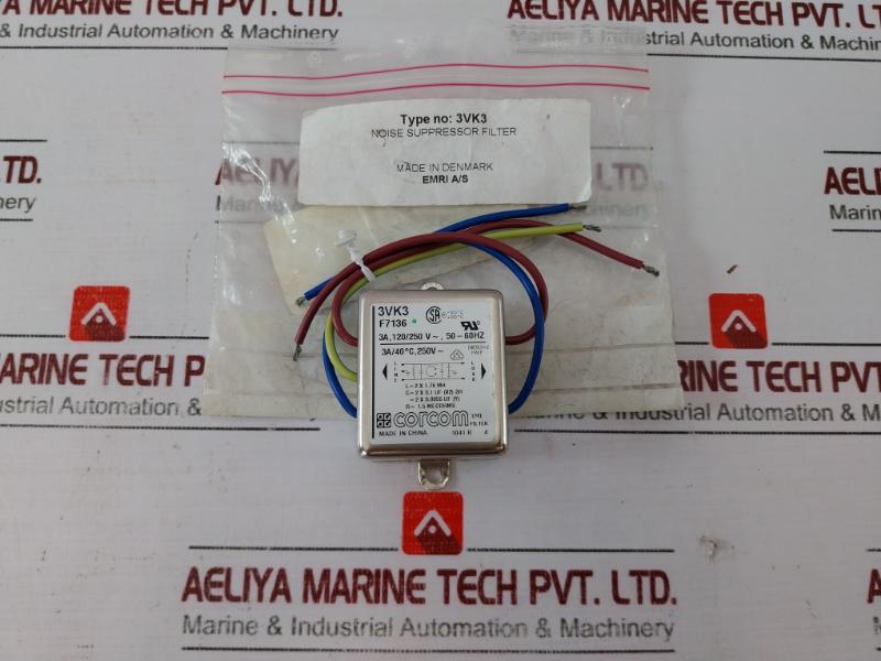 Corcom 3Vk3 Emi Filter 250V