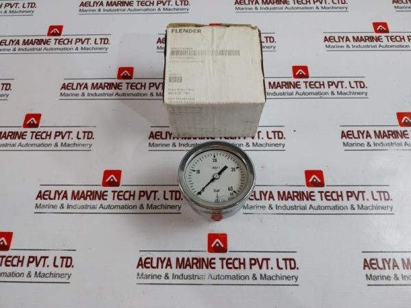 Flender Lohmann En837-1 Pressure Gauge 0-4060 Bar