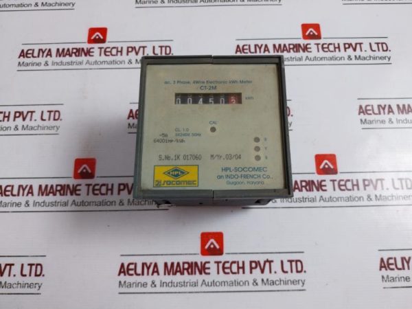 Hpl-socomec Ct-2m 3 Phase 4wire Electronic Kwh Meter 240v