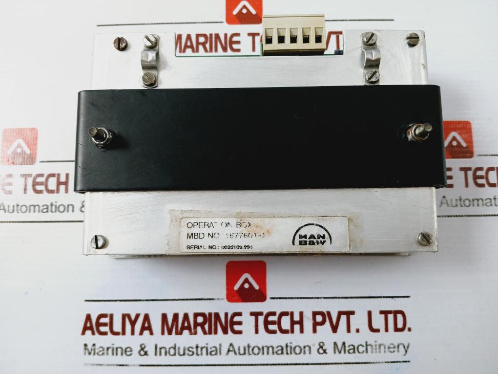 Man B&W 1677601-0 Operation Box - Image 4