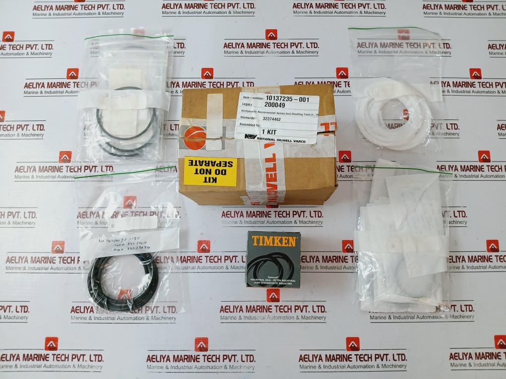 National Oilwell Varco 10137235-001 Hydraulic Spare Seal Handling Kit