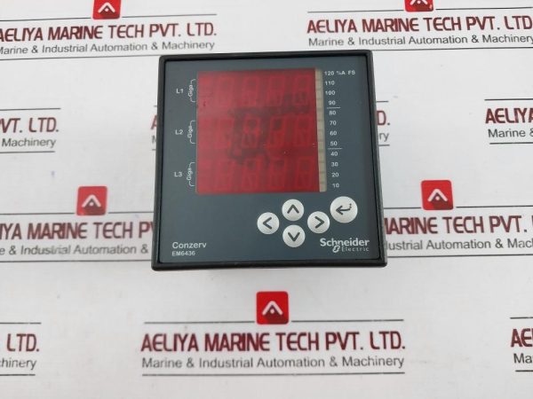 Schneider Electric Conzerv Em6436 Digital Panel Meter 600v