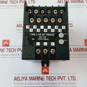 Toyo Keiki Egm-23A 3 Phase 3 Wire Watt Transducer