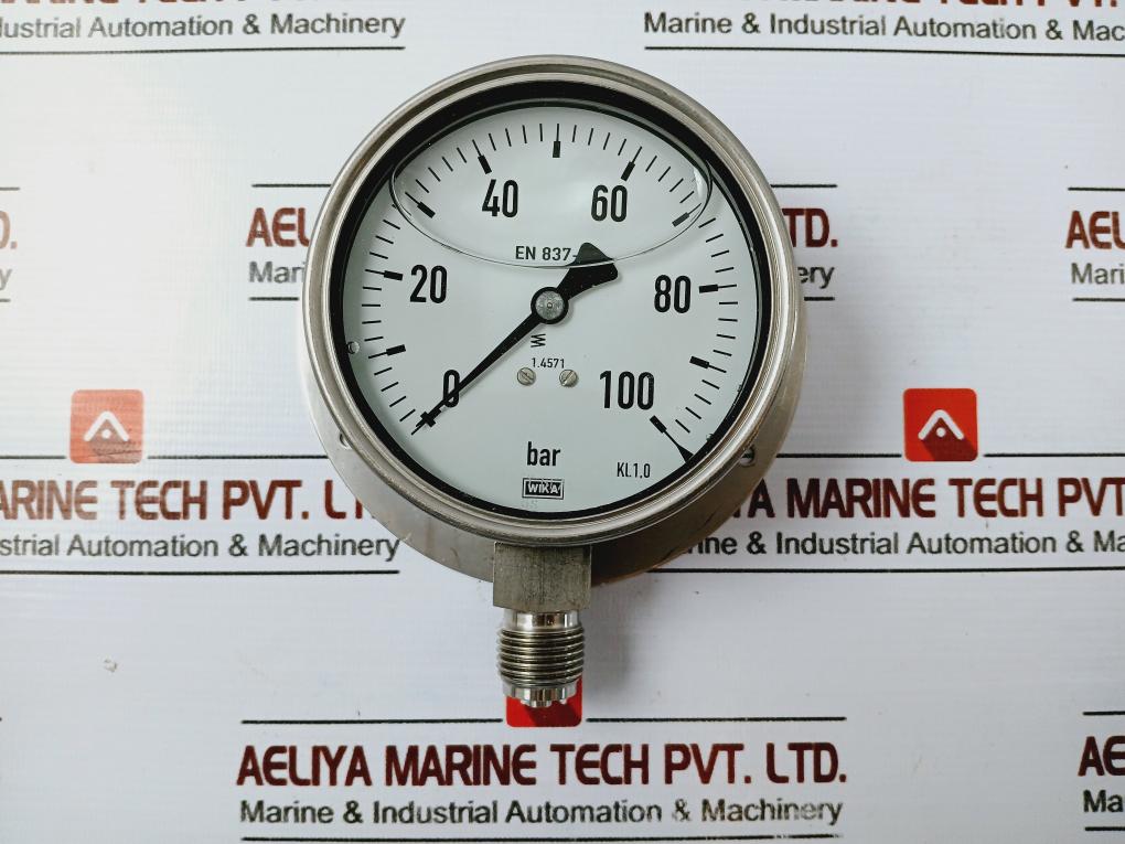Wika 0-100 Bar Pressure Gauge