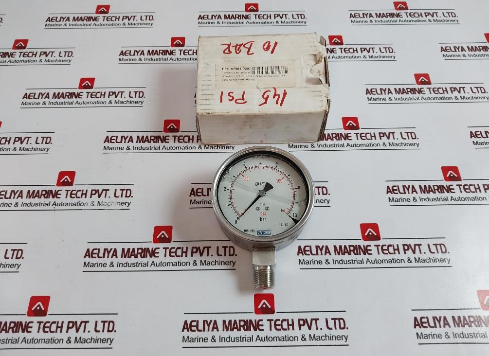 Wika En 837-1 Pressure Gauge 0-145 Psi