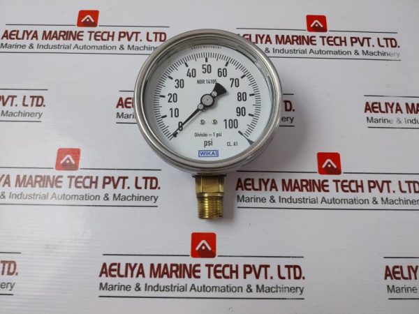 Wika Nbr 14105 Pressure Gauge 0-100 Psi