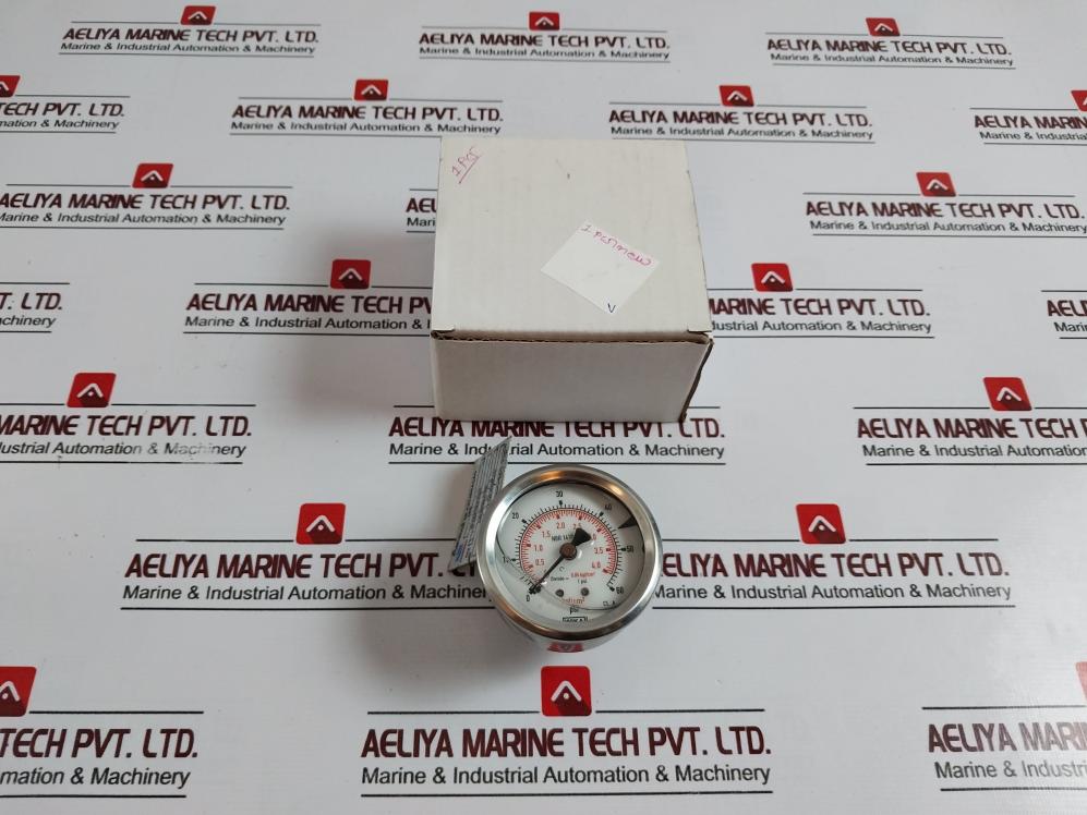 Wika Shimmer Nbr 14105-1 Pressure Gauge 0-60 Psi