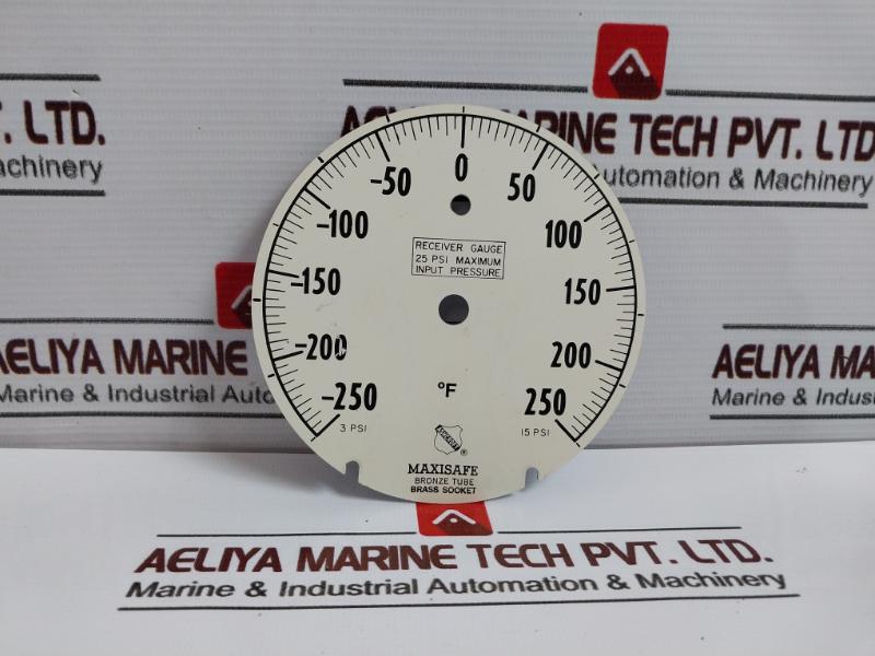 Ashcroft 3 Psi-15 Psi Receiver Gauge Bronze Tube Brass Socket - Image 3