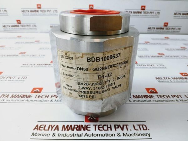 Gemels Gb2nnt83044a000 Pressure Ball Valve-5075 Psi