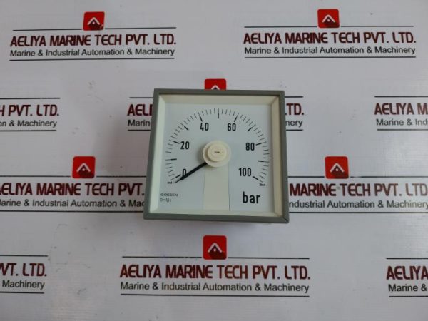 Gossen 0-100 Bar Analogue Panel Ammeter 600v 