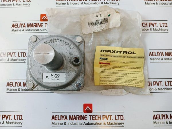 Maxitrol Rv53 Gas Regulator 12 Psig