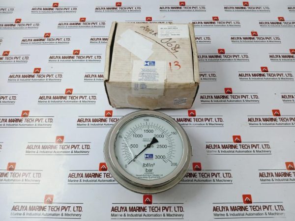 Stewart-buchanan Gauges 0-3000 Lbfin2 Pressure Gauge