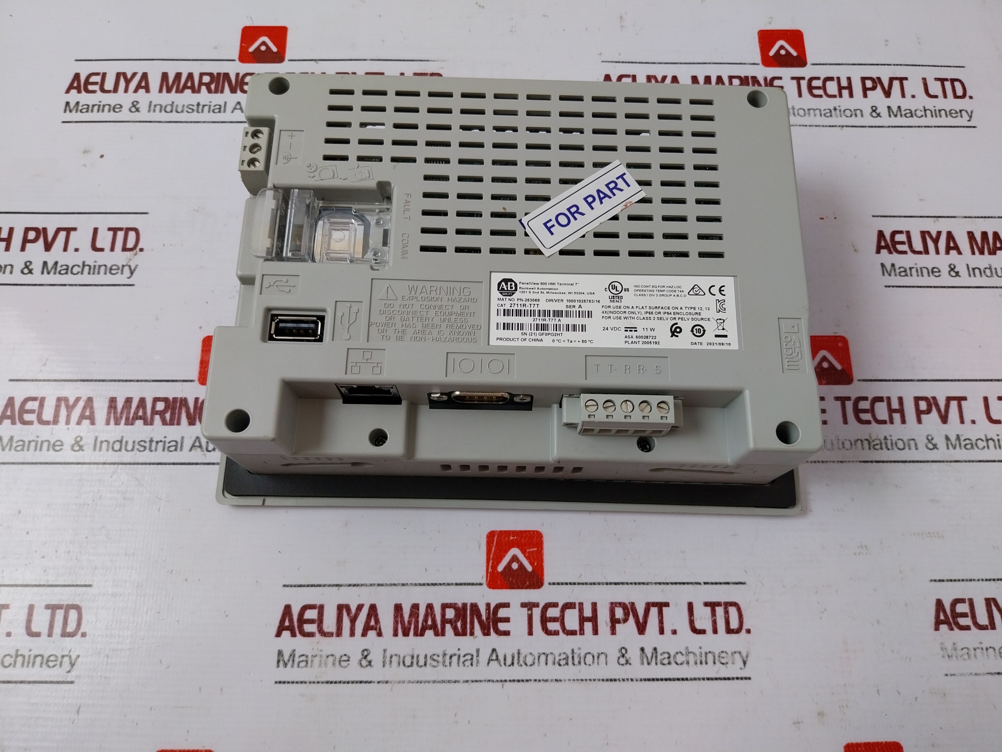 Allen-bradley A-b Quality 2711r-t7t Panelview 800 Hmi Terminal 7” - Image 4