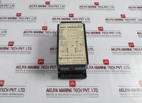 Automatic Electric A3g521 Watt Transducer 110v