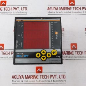 Conzerv Em 6438 Led Display Dual Source Energy Meter