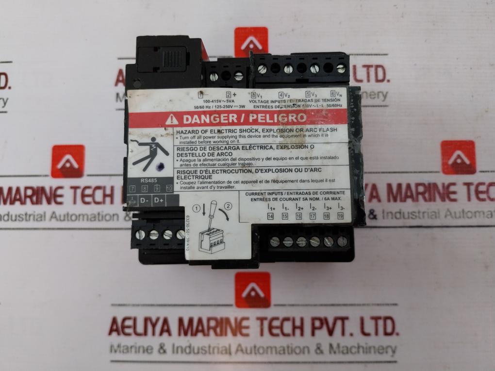 Merlin Gerin Schneider Electric Pm210mg Power Logic Meter 480v - Image 4