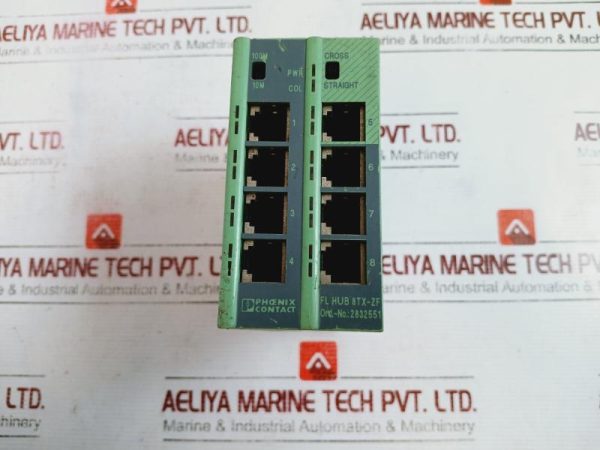 Phoenix Contact Fl Hub 8tx-zf Ethernet Hub Class Ii Repeater 24v