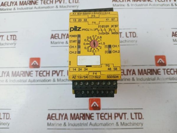 Pilz Pnoz Xv3p 324 Vdc 3no 2no T Safety Relay 24v
