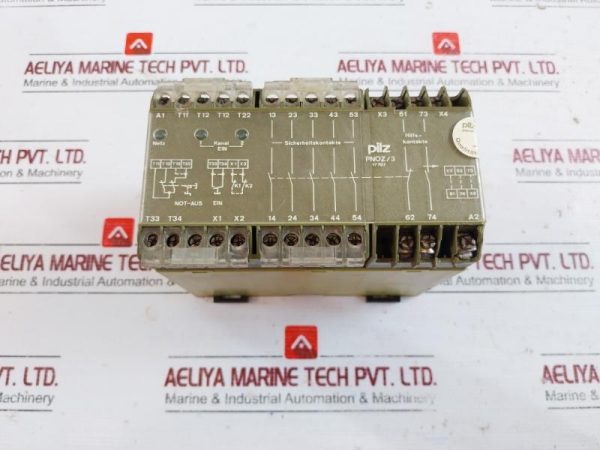 Pilz Pnoz3 24vdc 5s 1ö 1w Safety Relay 2000v