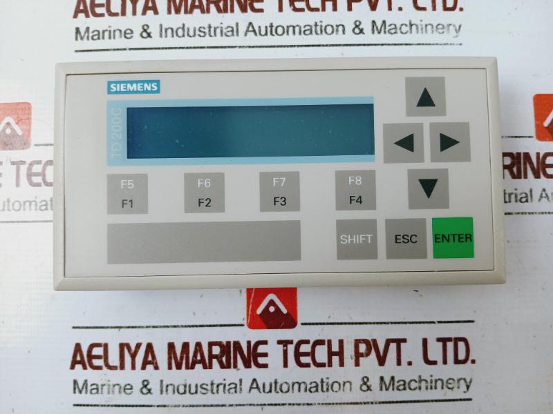 Siemens 6es7272-1aa10-0ya1 Text Display Panel 24v