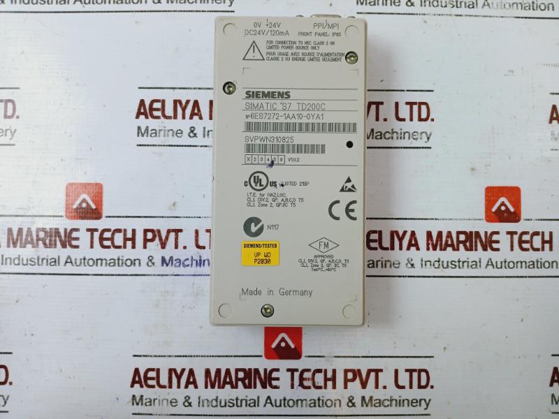 Siemens 6es7272-1aa10-0ya1 Text Display Panel 24v - Image 4