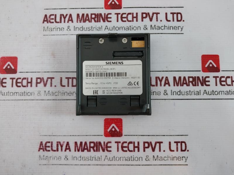 Siemens 6se6400-0bp00-0aa1 Basic Operator Panel - Image 4