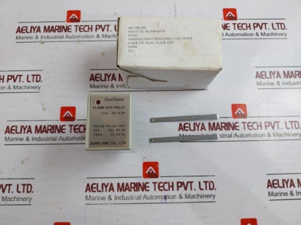 Sunflame Omron Fe-61r Flame-eye Relay 100v