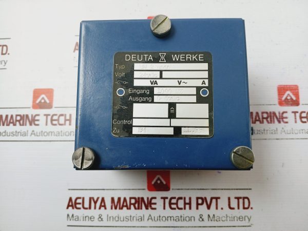 Deuta Werke Bw 2 Myv Speed Control Generator 6v