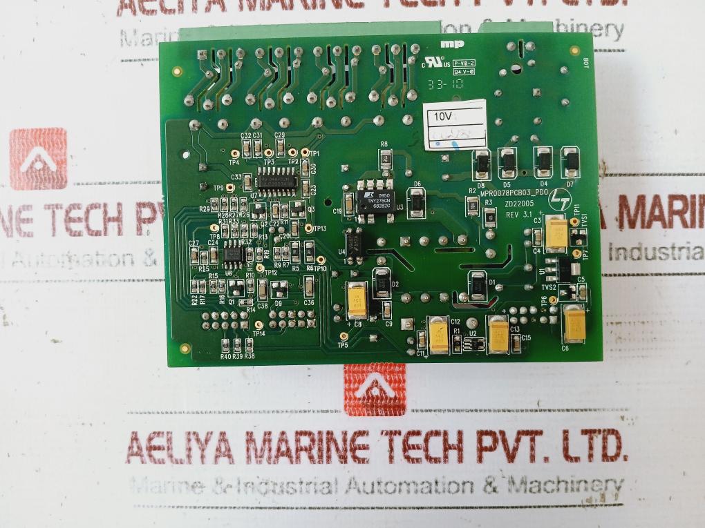 Larsen & Toubro Mpr0078pcb03_pd0 Printed Circuit Board 94v - Image 4