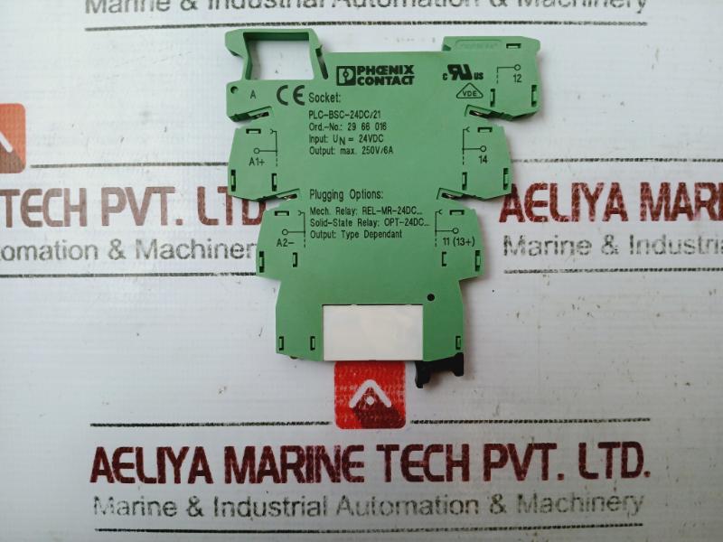 Phoenix Contact Plc-bsc-24dc/21input Relay Base 250v
