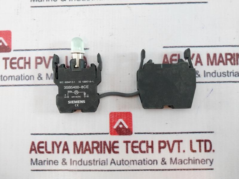 Siemens 3sb5400-8ce Voltage Reducer With Led Lamp-green 240v