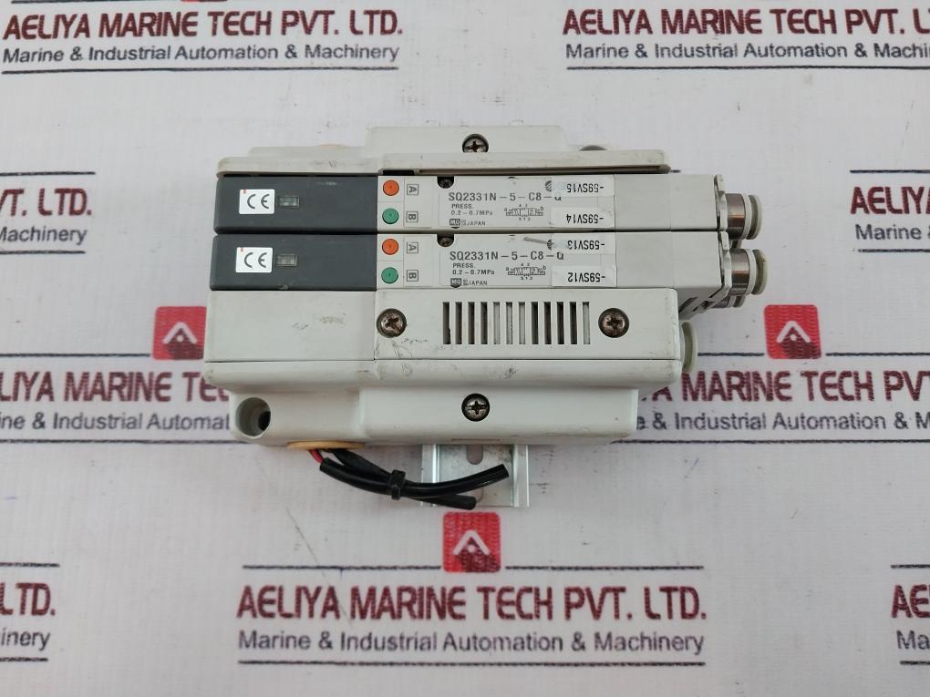 Smc Sq2331n-5-c8-q Pneumatic Solenoid Valve