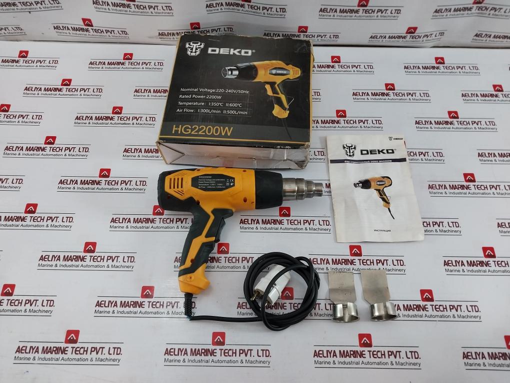 Deko Hg2200w Construction Hair Dryer 240v