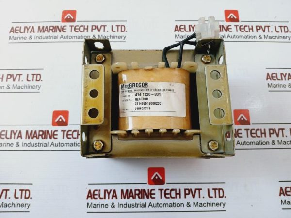 Macgregor 414 1226-801 Crown Steam Transformer