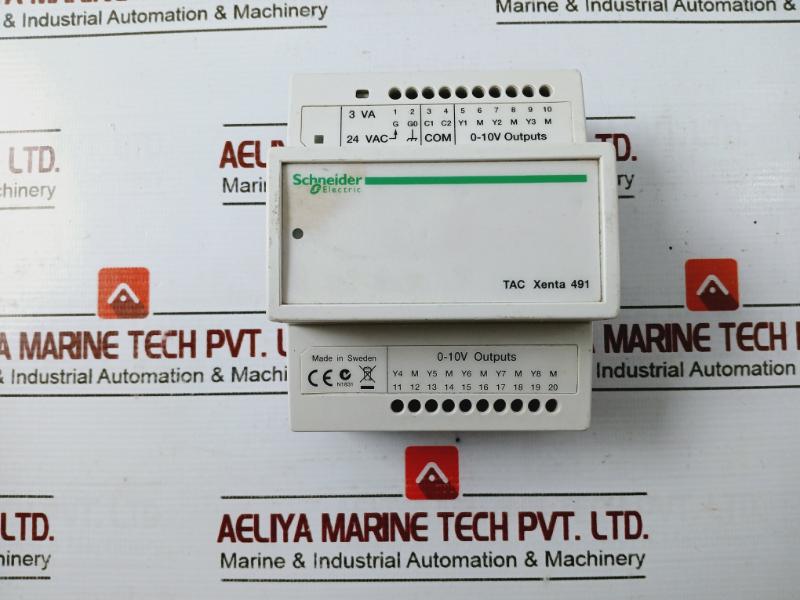 Schneider Electric Tac Xenta 491 Analog Output Module 24v